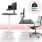 Duronic Sit Stand Desk Frame TM22 WE | Electric Standing Office Table | Frame ONLY | Height Adjustable 71-116cm | Ergonomic Workstation | WHITE | Memory Function | Dual Motor / 2 Stage