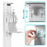 Duronic Hand Gel Floor Standing Dispenser STF-S1L | Freestanding Sanitiser Holder with Drip Tray | Holds Duronic S1000ML 1 Litre Pump Bottle | Stand Has Secure Locking Feature to Prevent Theft