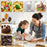 Duronic Digital Kitchen Scales with woman and child whisking batter in kitchen,