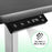 Duronic Sit Stand Desk Frame TM12 GY | Electric Standing Office Table | Frame ONLY | Height Adjustable 71-116cm | Ergonomic Workstation | GREY | Memory Function | Single Motor / 2 Stage