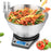 Duronic Digital Kitchen Scale KS6000 BK/SS Kitchen Scales with Bowl, Weighing Scale, Baking Scale for Cooking Baking Pet Food Postal, Food Scale Weight Scale, Electronic Scale with Backlit LCD Display