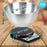 Duronic Digital Kitchen Scale KS6000 BK/SS Kitchen Scales with Bowl, Weighing Scale, Baking Scale for Cooking Baking Pet Food Postal, Food Scale Weight Scale, Electronic Scale with Backlit LCD Display