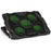 Duronic Laptop Cooling Pad LC1, Ergonomic Cooler with 5 Quiet Cooling Fans, Lightweight, Adjustable Height and LED lights, Perfect for Work, Study and Gaming