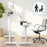 Duronic Sit Stand Desk Top TM03T Ergonomic Standing Sitting Desks Table Converter Adjustable Height Multi Use Desktop Workstation Portable on Wheels for Adults and Children, for Office, Home - White