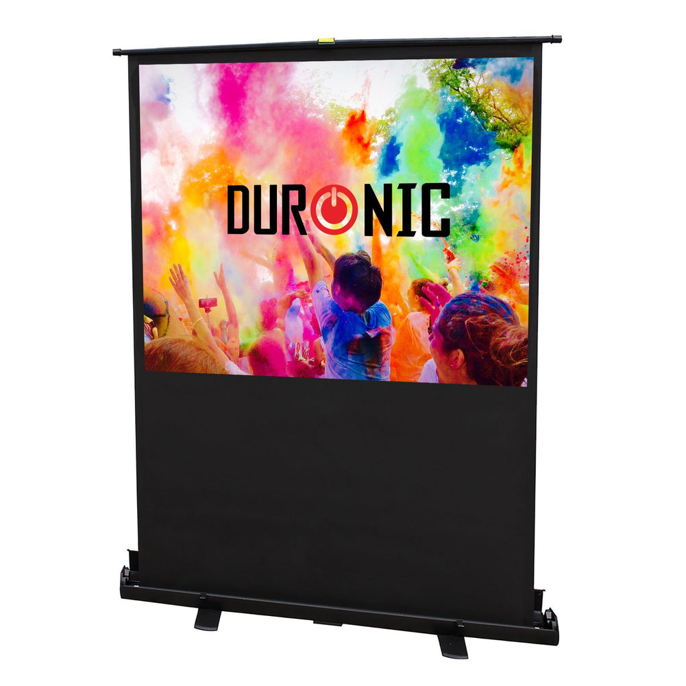 Duronic Projector Screen FPS60/43 HD Projection Screens, 60” Floor Projection Movie Screen, 4:3 Ratio Home Theatre Cinema Screen, Ideal for Home, Classroom, Office Presentations