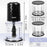 Duronic Mini Chopper | Mini Food Processor CH57 Black | 500W | vegetable Slicer, Baby Food Maker, Vegetable Chopper | 2 x 700ml Blender Bowl with Lid | Quad Stainless Steel Blades - 500W