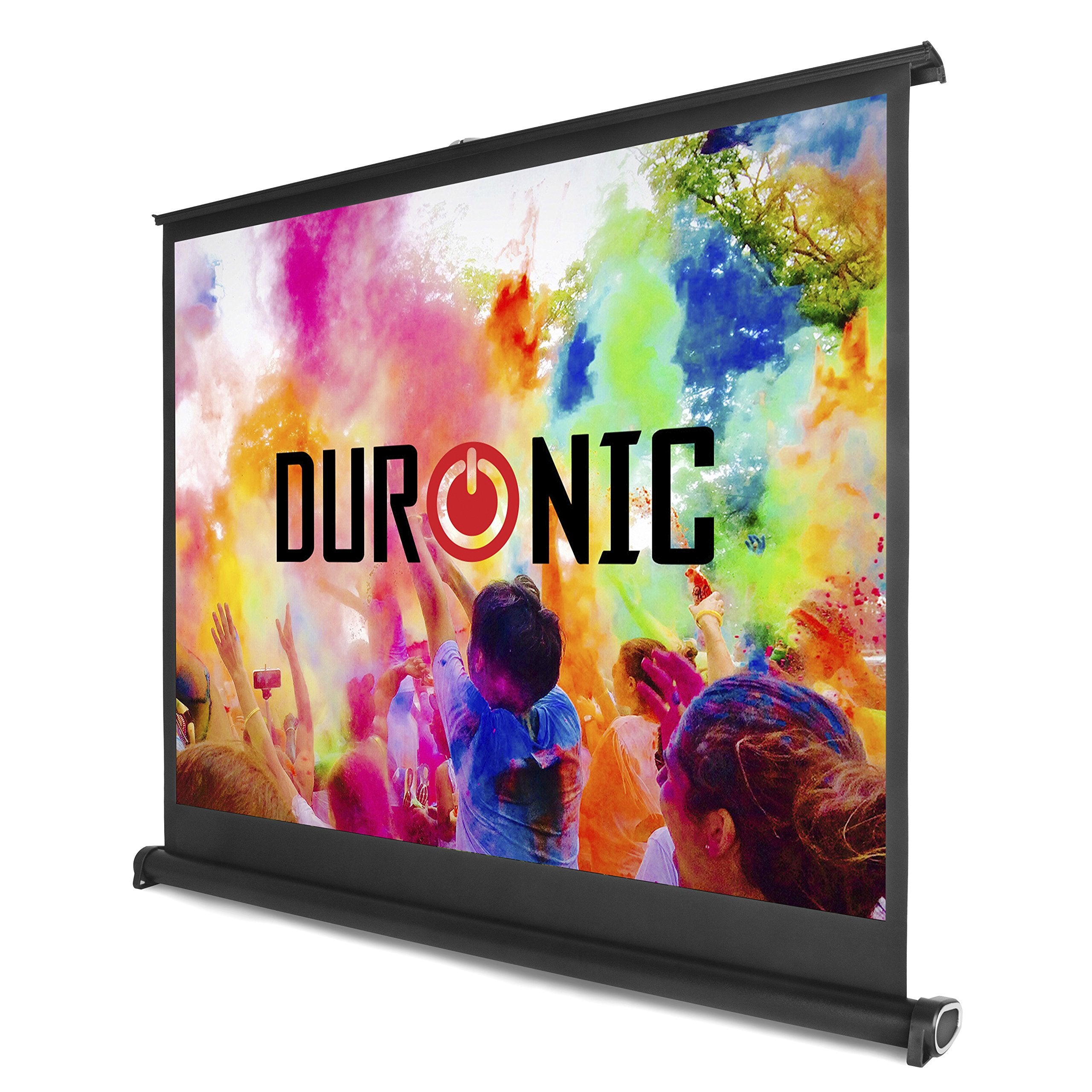 Duronic Projector Screen DPS50 /43, Portable 50” Desktop Projection Screen for School Home Theatre, Table-Top projector screen with 4:3 Ratio