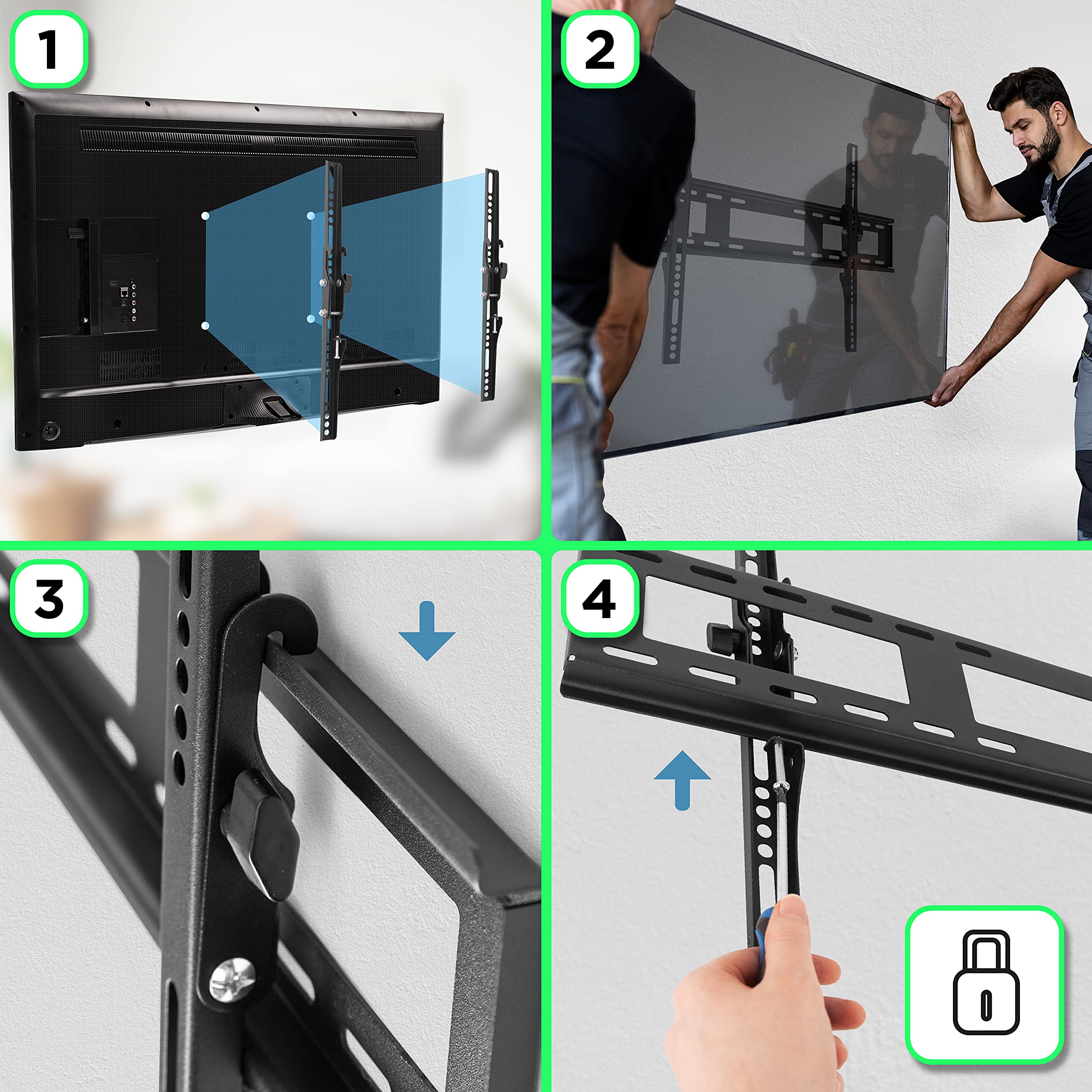 Duronic TVB123M TV Bracket, Wall Mount for 32-60