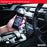 Duronic 2M Aux Audio Cable with a person holding a smartphone connected to a car stereo