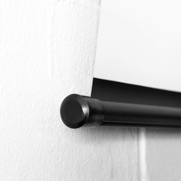 Duronic BPS40 /43 projection screen mounted on wall using fixtures provided