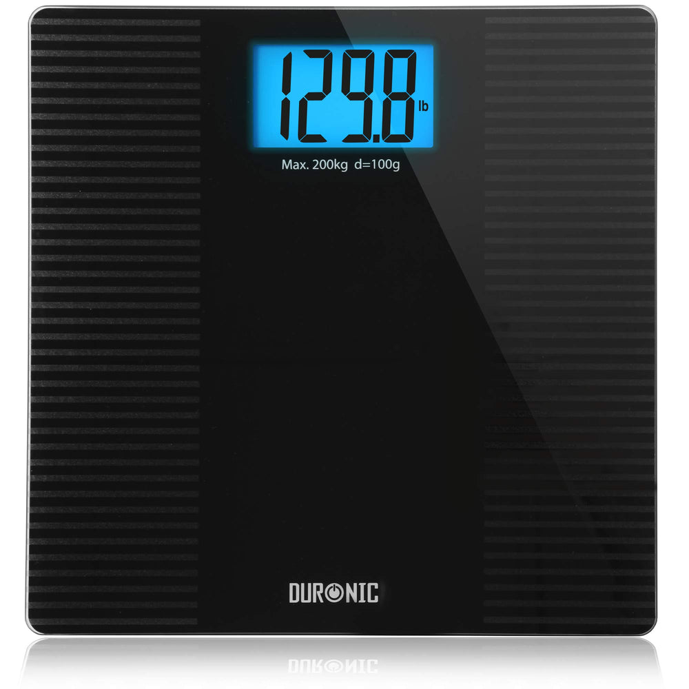 Duronic BS203 glass body scale to measure weight 100g accuracy max 200kg weight measurement