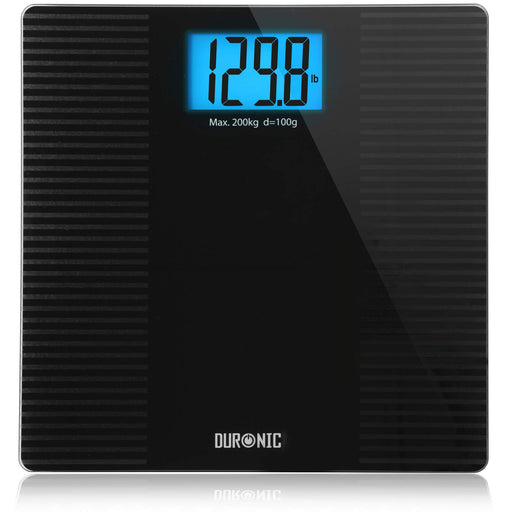 Duronic BS203 glass body scale to measure weight 100g accuracy max 200kg weight measurement