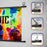 Duronic Bar Projector Screen showcasing three versatile installation options using adhesive hooks, wall screws, or ceiling hooks.