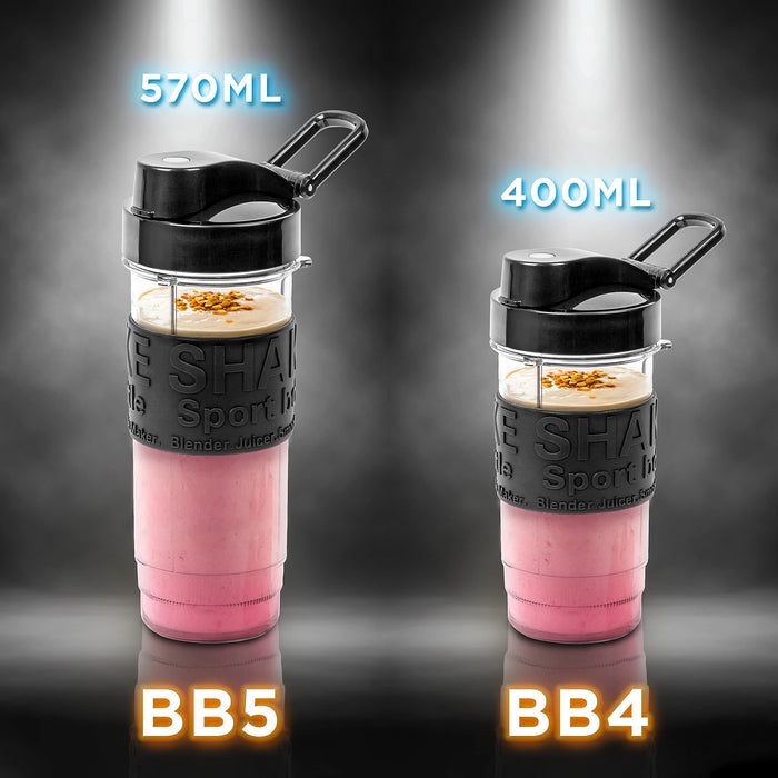Duronic Blender Spare Bottle filled with a pink smoothie and topped with granola.