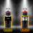 Duronic Blender Spare Bottle with the matte black BL510 and the stainless steel BL520, shown side-by-side with smoothies in portable sport bottles.
