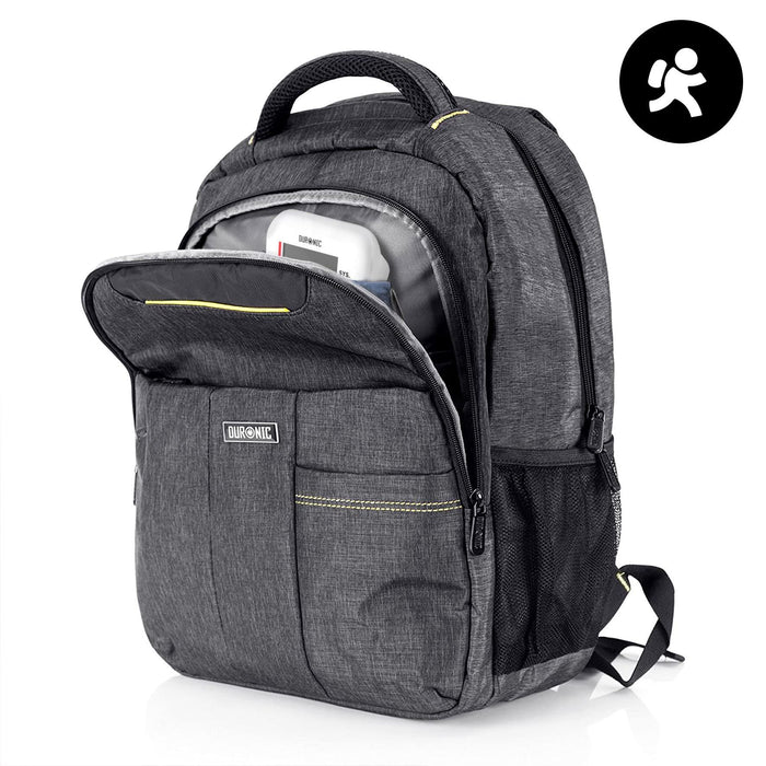 Duronic Blood Pressure Monitor being tucked into a duronic backpack