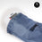 Duronic Blood Pressure Monitor being tucked into its matching blue drawstring storage pouch.