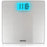Duronic Body Scales with blue LCD display showing 111.8 lbs on glass surface.