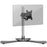 Duronic Computer Monitor Arms Stand with a weighted V-shaped base, chrome pole, and VESA mount.