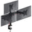 Duronic Computer Monitor Arms with adjustable articulating arms, C-clamp base, and VESA plates.