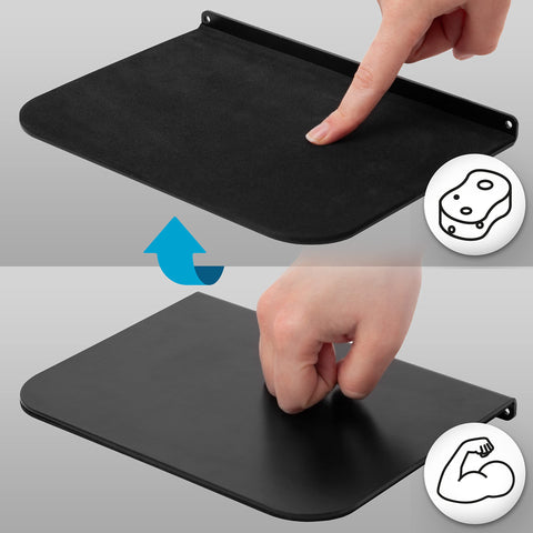 Duronic Desk Mount Reinforcement Plate featuring a soft, non-slip surface and durable, heavy-duty metal construction.