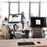Duronic Desk Mount holding a laptop and an external screen side-by-side.