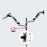 Duronic Desk Mount with 360-degree rotation and adjustable tilt capability.