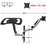Duronic Desk Mount with VESA compatibility and key dimensions displayed.