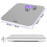Duronic Digital Bathroom Body Scales showing dimensions: 31.5cm square platform, 2.7cm height, and backlit LCD display.