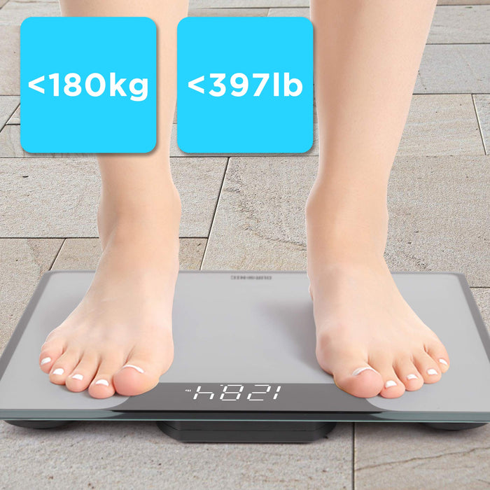 Duronic Digital Bathroom Body Scales with a maximum weight capacity of 180kg or 397lb.