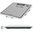 Duronic Digital Bathroom Body Scales with digital display and dimensions showing its slim, 30cm square design.
