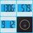 Duronic Digital Bathroom Scales showing weight in pounds, kilograms, and stone with unit toggle button.