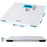 Duronic Digital Bathroom Scales with dimensions 30cm x 30cm and slim profile.