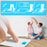 Duronic Digital Bathroom Scales with instructional icons and a father measuring his young daughter’s height.