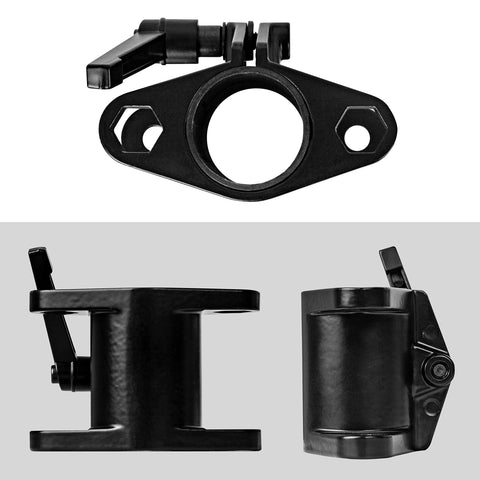 Duronic Dual Arm Holder featuring dual bolt holes for secure hardware installation.