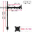 Duronic Dual Monitor Stand with adjustable arm, extra-tall pole, and VESA compatible plate dimensions included.