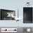 Duronic Dual Monitor Stand with adjustable arms, 360-degree rotation, and 8kg weight capacity per screen.