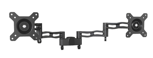 Duronic Dual Spare Arm Set with adjustable VESA plates and cable management clips for desk setups.