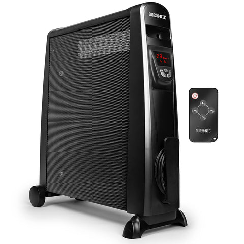 Duronic Electric Heater featuring a digital display and wireless remote control.
