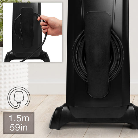 Duronic Electric Heater with a 59-inch power cord.