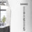 Duronic Electric Kettle featuring a clear water level window and measurements.