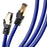 Duronic Ethernet Blue Cable 3M featuring gold-plated RJ45 connectors and a durable snagless design for high-speed networking.