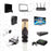 Duronic Ethernet Cable 2M High Speed close-up of a gold-plated Duronic ethernet cable surrounded by various compatible devices, including a laptop, gaming consoles, smart TV, router, and security camera, illustrating its versatile connectivity. 