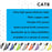 Duronic Ethernet Cable Ultra high-speed CAT8 Ethernet cables featuring 2000MHz bandwidth, gold-plated RJ45 connectors, and 100% copper wiring, available in eight different colors.