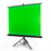 Duronic Floor Green Screen Backdrop with a retractable black casing, ideal for professional video production and chroma keying.