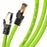 Duronic Green Ethernet Cable featuring gold-plated RJ45 connectors and a durable snagless design for high-speed networking.