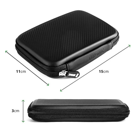 Duronic HDC2 /BK hard drive storage case dimensions to fit SSDs, external hard drives 