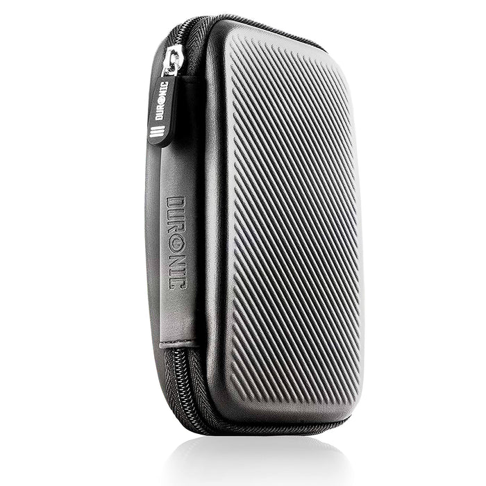 Duronic HDC2 /GY portable hard drive case for external hard drives, chargers, adapters, power banks