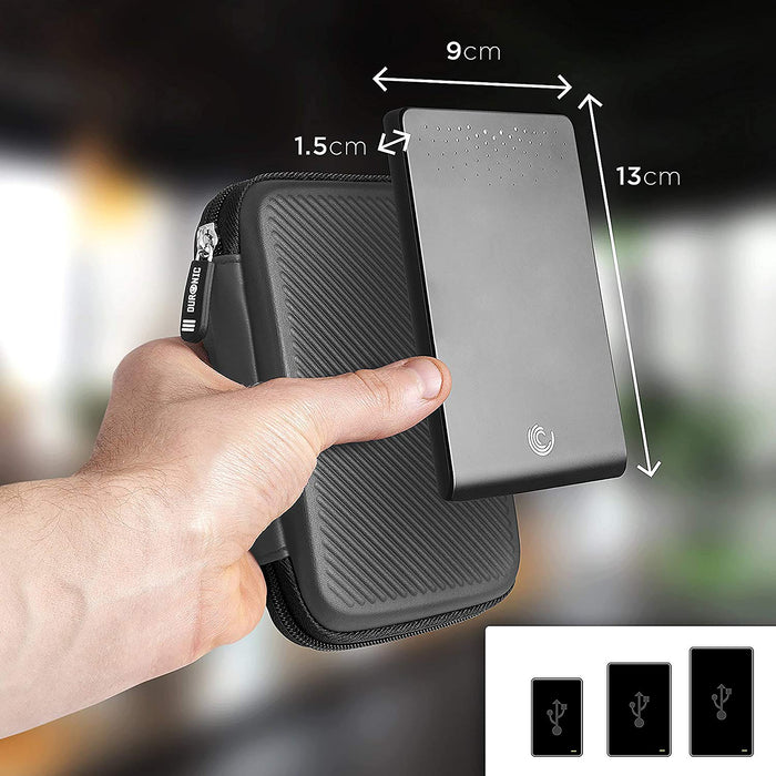 Duronic HDC2 /GY portable hard drive case specifications of hard drives to fit in the case