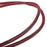 Duronic HDMI 2.0 Cable Red and black braided nylon cable texture close-up over a clean white background.
